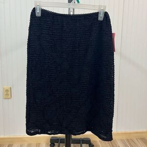 Kokoon Chic Black Textured Pencil Skirt